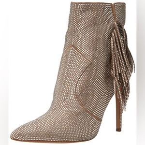 Jessica Simpson - Women's Paegye- Fringe Rhinestone Stiletto Dress Booties